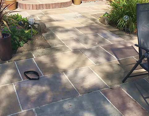 sun dappled patio in oxford