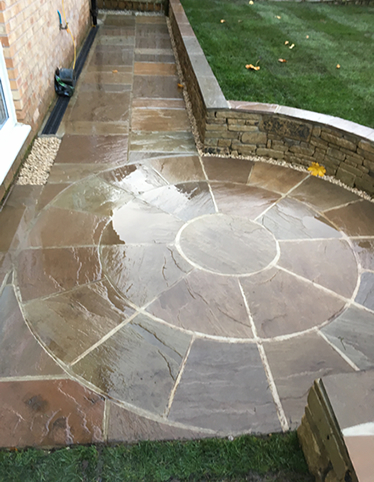 patio and tiered garden penistone