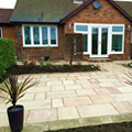 sandstone patio with yorkstone border york